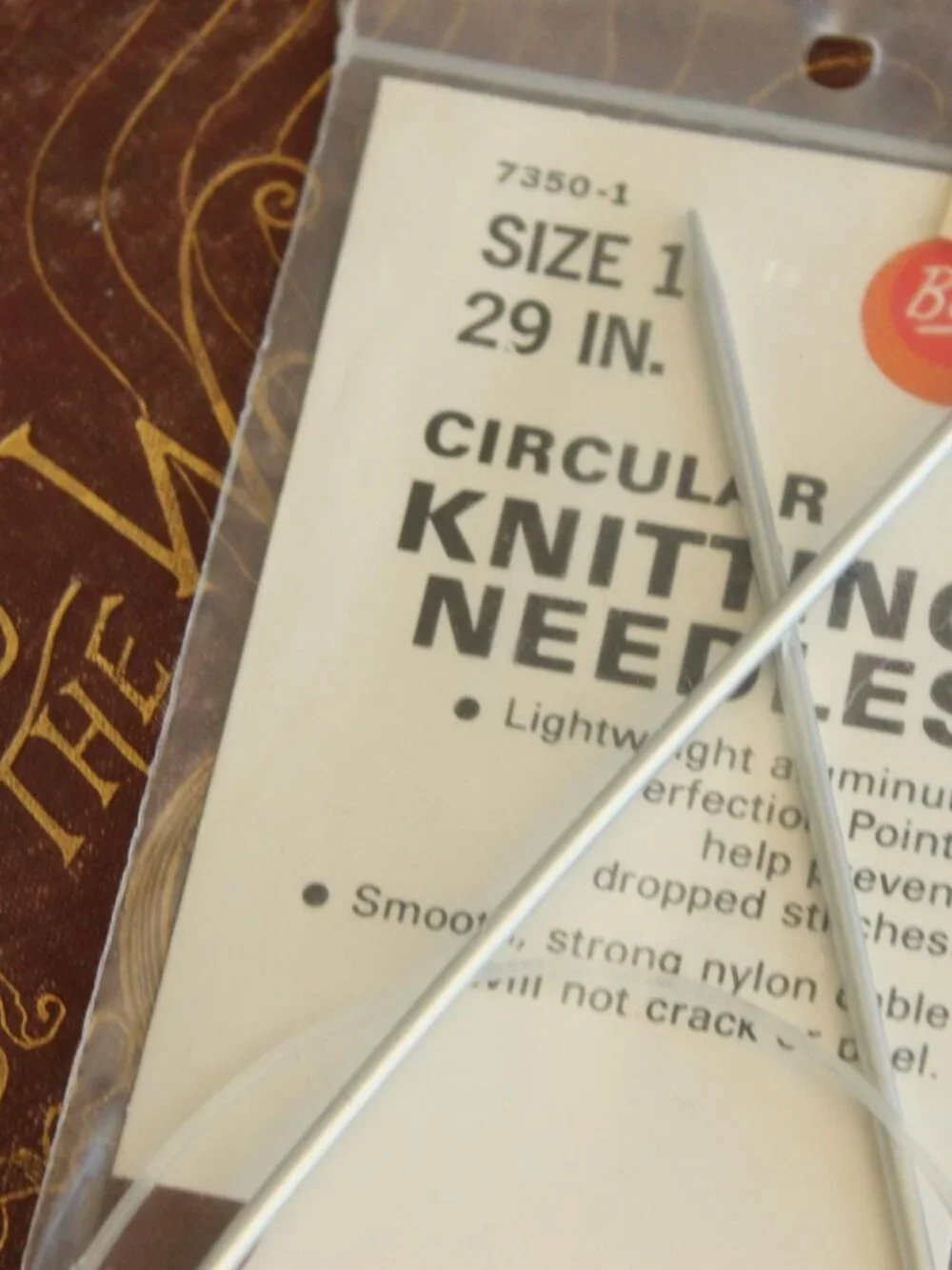 Vintage 1970s Knitting Needles, NOS Boye Size 1 Circular 29